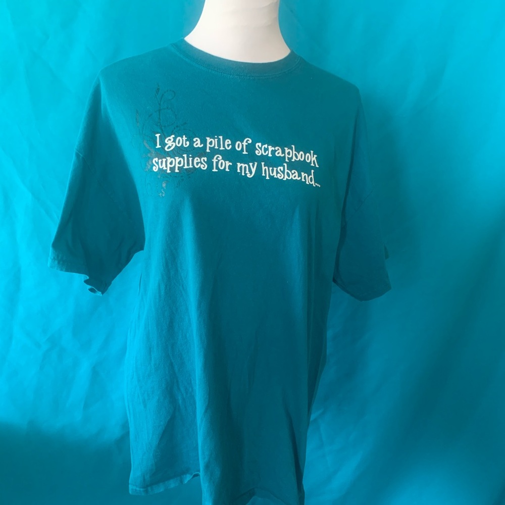 ❤️ Funny Women’s Scrapbooking T-Shirt Gildan size XL